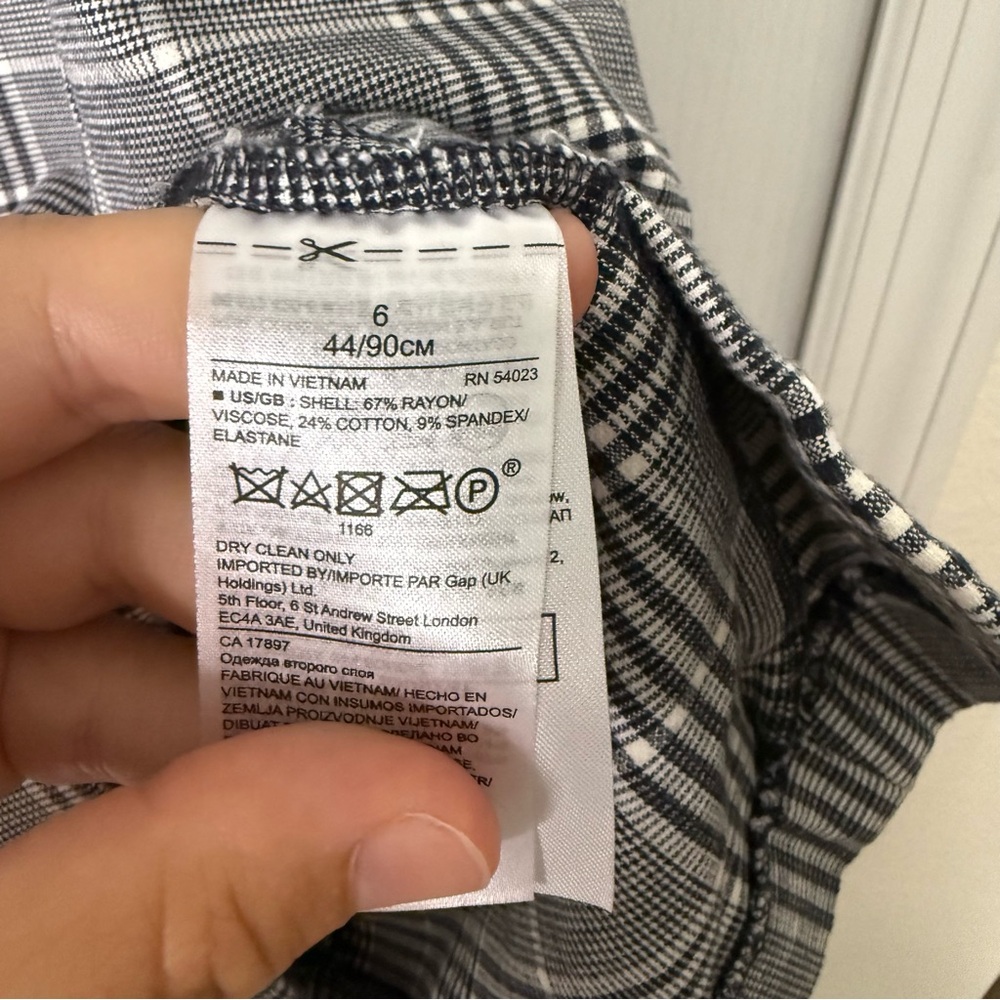 Banana Republic Elegant Gray Plaid Dress (B5) - Picture 6 of 7